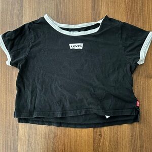 Levi's Black Tee with White Accents